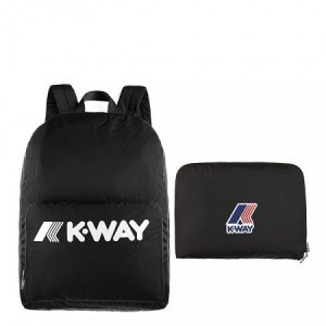 K-Way kleiner faltbarer Rucksack Schwarz